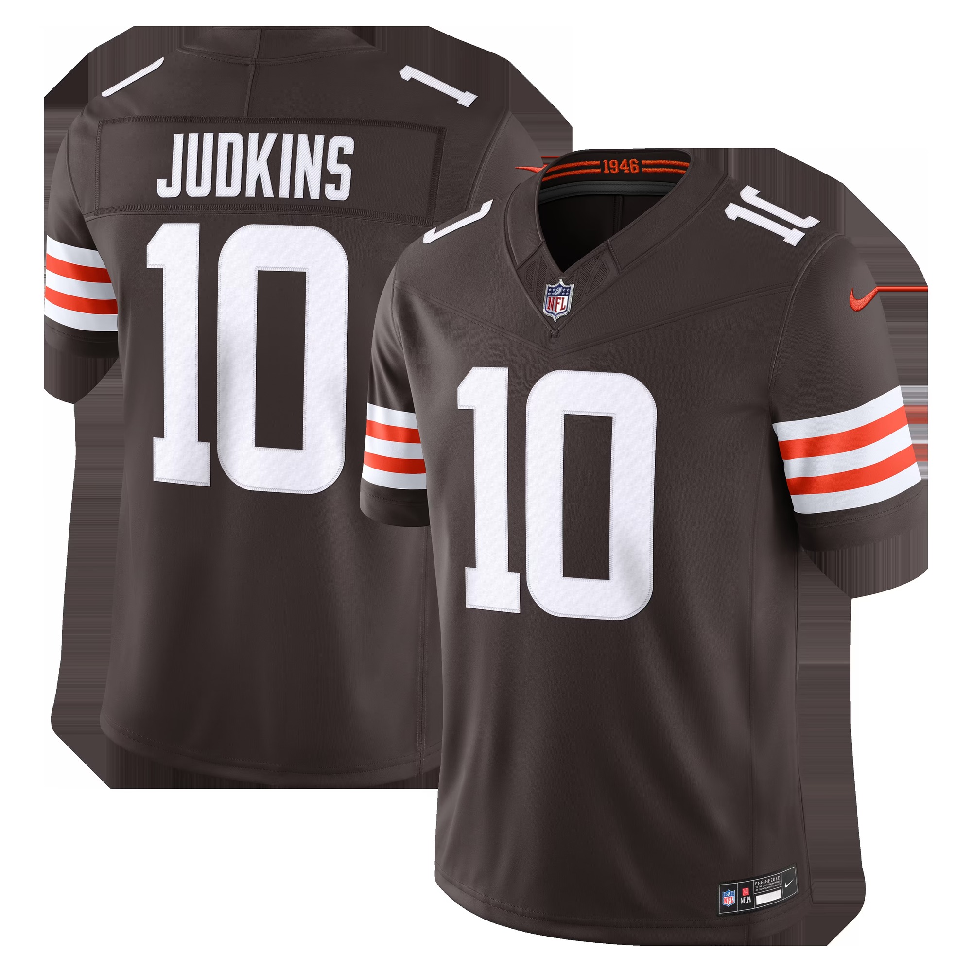 Quinshon Judkins Cleveland Browns Team Vapor F.U.S.E. Stitched Limited Jersey - Brown-Jersey Pro Hub