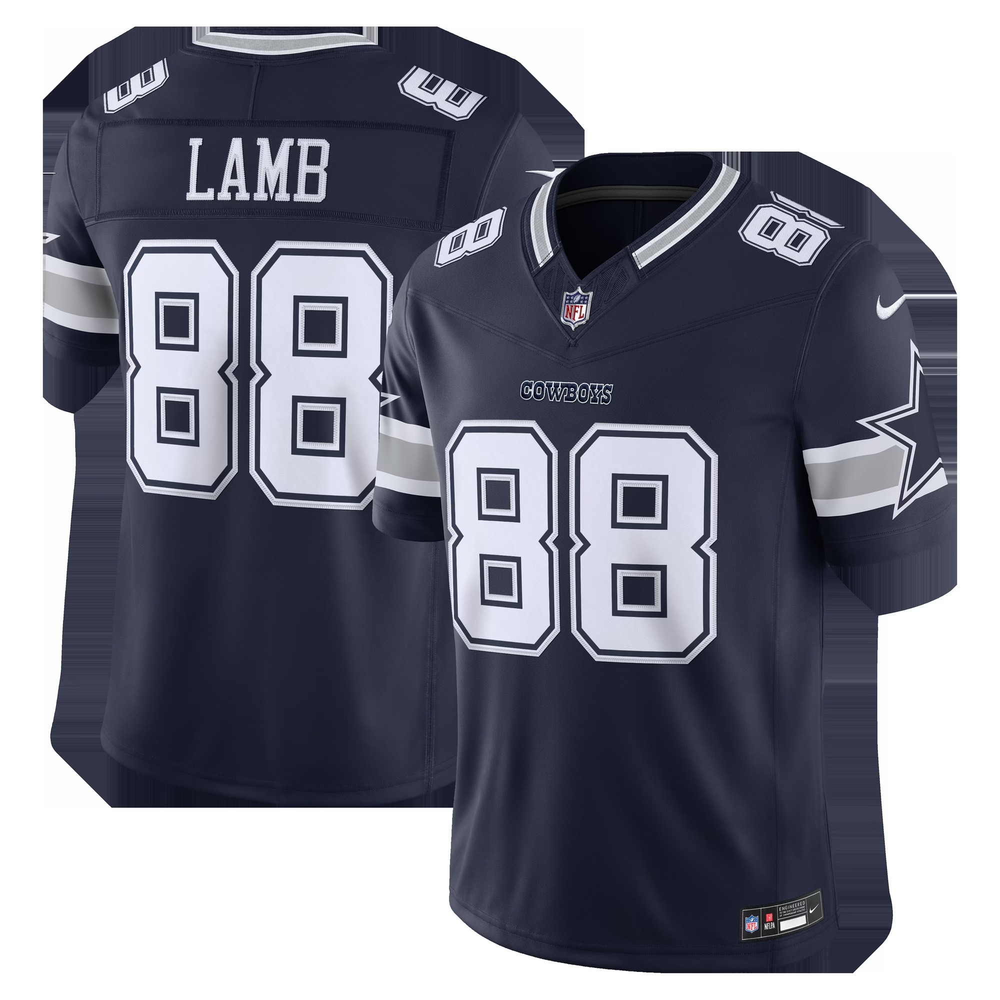 CeeDee Lamb Dallas Cowboys Team Vapor F.U.S.E. Stitched Limited Jersey - Navy