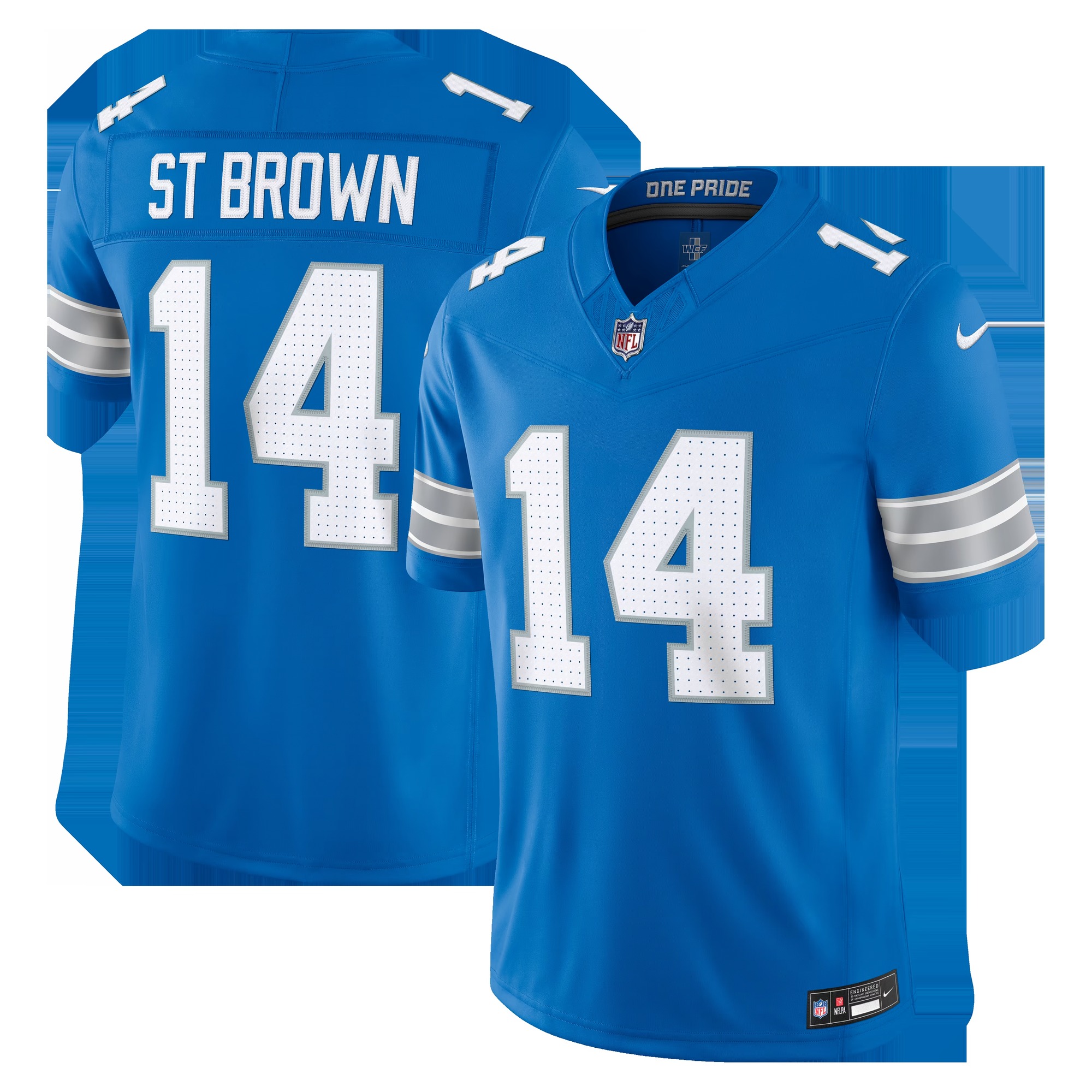 Amon-Ra St. Brown Detroit Lions Team Vapor F.U.S.E. Stitched Limited Jersey - Blue-Jersey Pro Hub