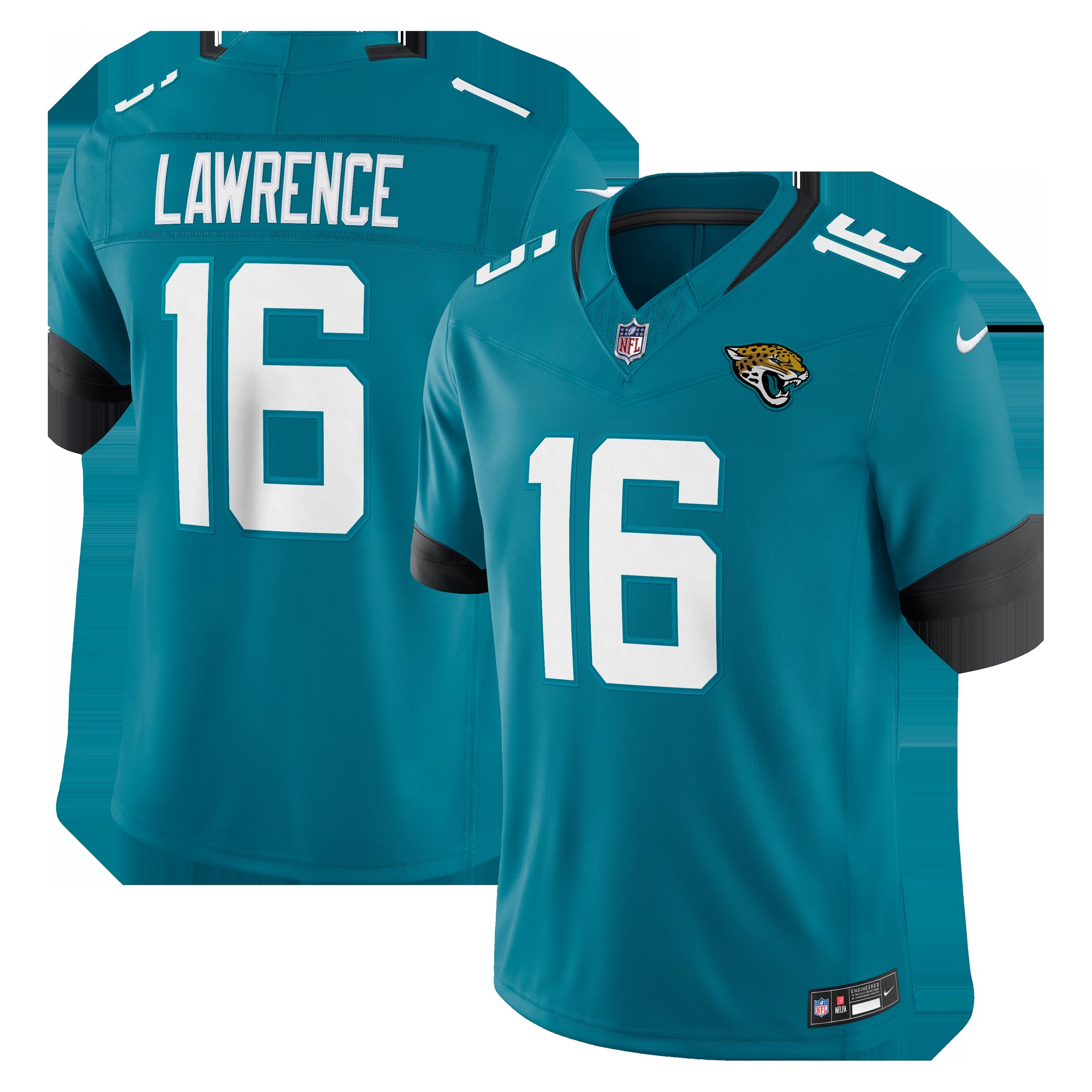 Trevor Lawrence Jacksonville Jaguars Team Vapor F.U.S.E. Stitched Limited Jersey - Teal