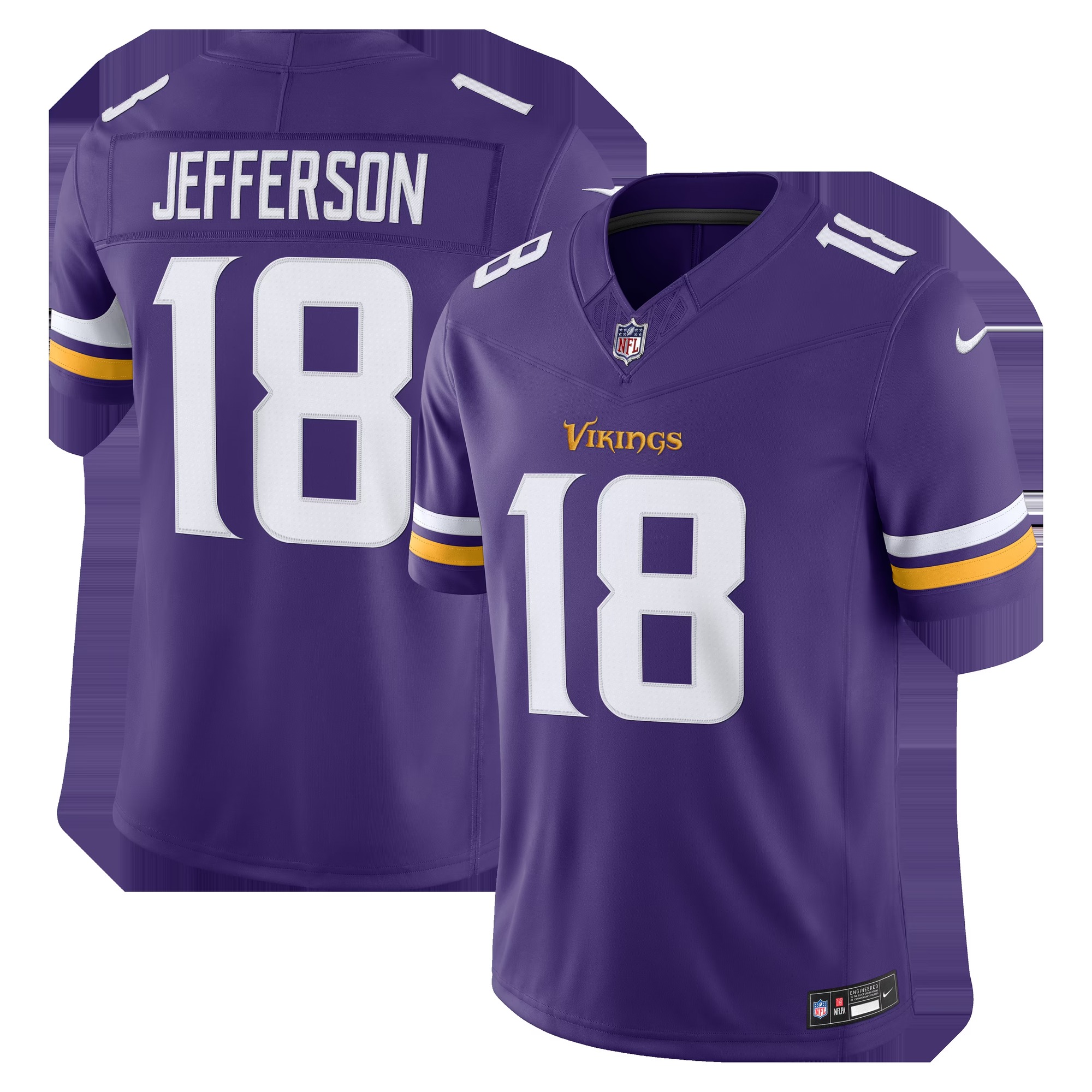 Justin Jefferson Minnesota Vikings Team Vapor F.U.S.E. Stitched Limited Jersey - Purple-Jersey Pro Hub
