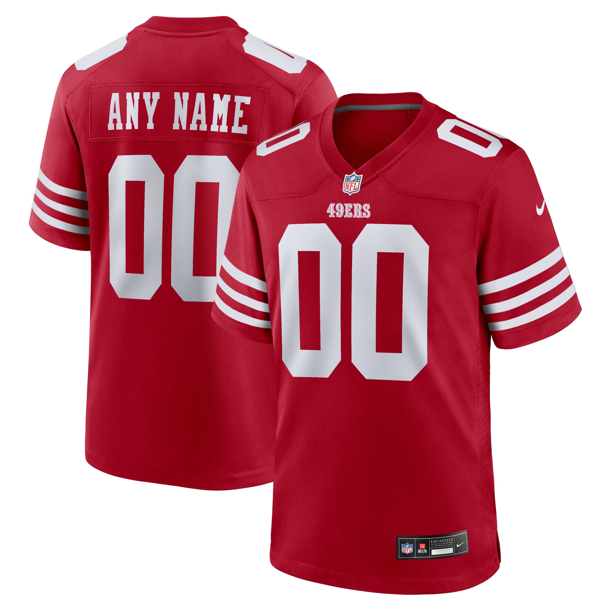 San Francisco 49ers Custom Jersey - Scarlet-Jersey Pro Hub