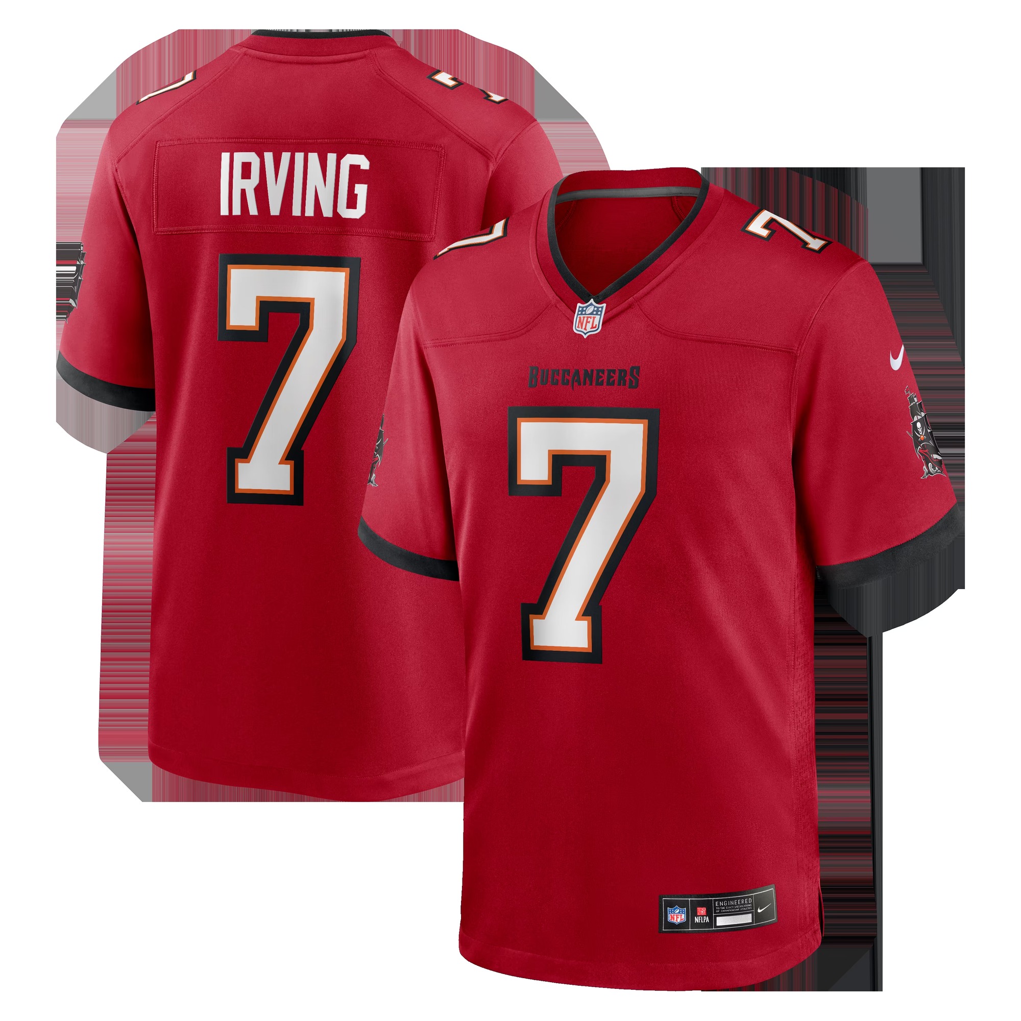 Bucky Irving Tampa Bay Buccaneers Game Jersey - Red