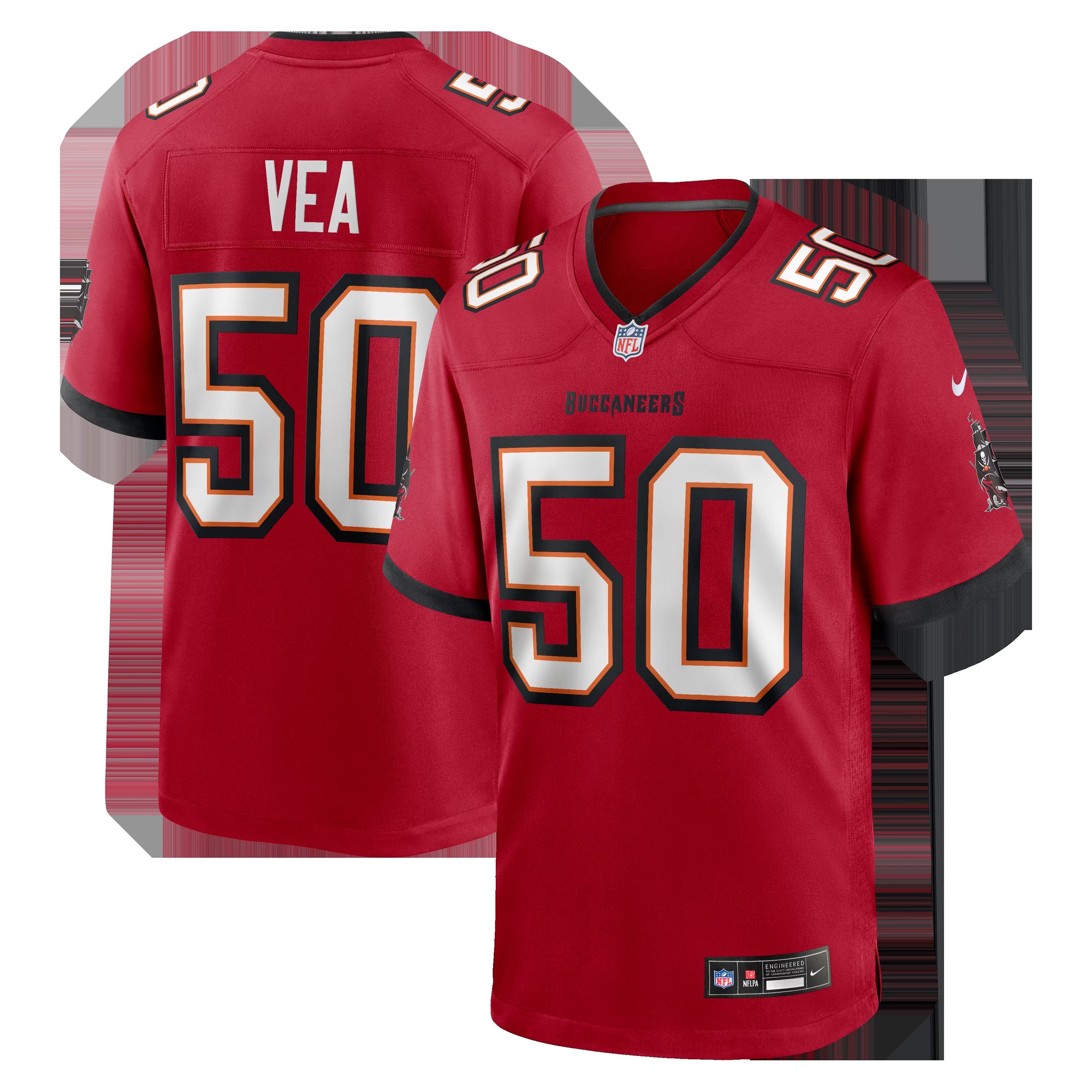 Vita Vea Tampa Bay Buccaneers Game Jersey - Red