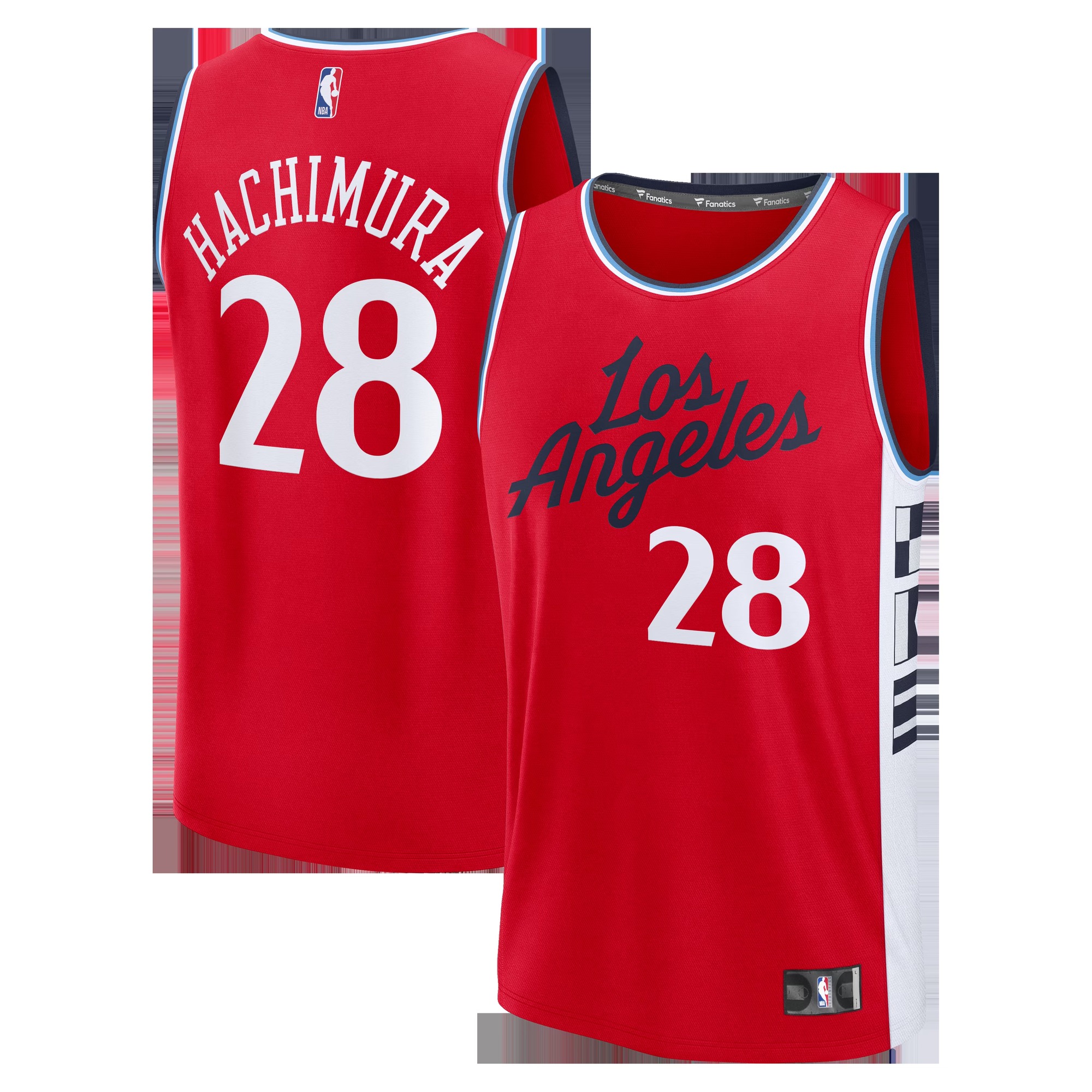 Rui Hachimura LA Clippers Youth Fast Break Replica Jersey - Red - Statement Edition