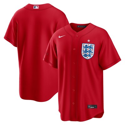 England National Team x MLB Nike Stadium Replica Jersey - Red