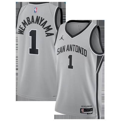 Victor Wembanyama San Antonio Spurs Jordan Brand Unisex Swingman Jersey - Statement Edition - Silver