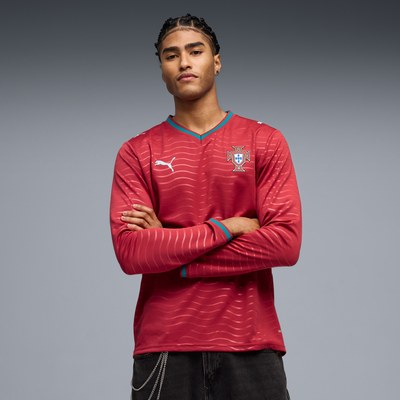 Portugal National Team Puma 2026 Home Replica Long Sleeve Jersey - Red