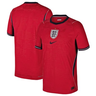 England National Team Nike Youth 2026 Away Match Authentic Jersey - Red