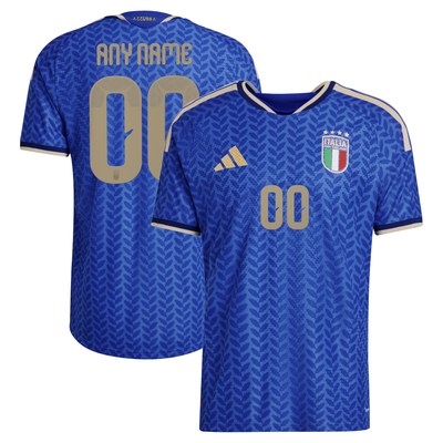 Italy National Team adidas 2026 Home On-Field Authentic Custom Jersey - Blue