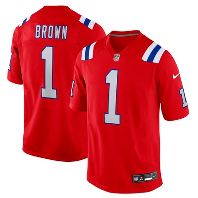 A.J. Brown New England Patriots Nike Game Jersey - Red