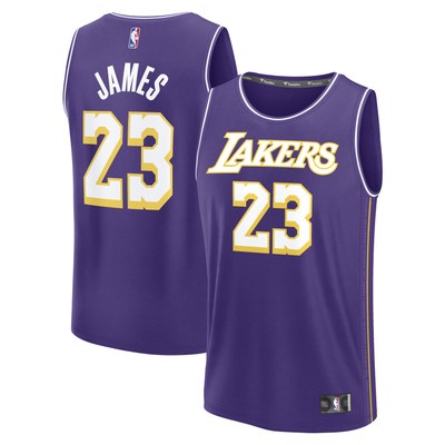 LeBron James Los Angeles Lakers Fanatics Fast Break Jersey - Statement Edition - Purple