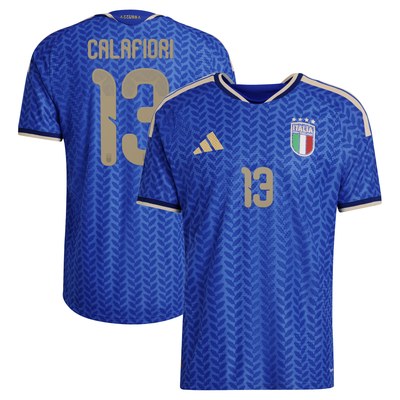 Riccardo Calafiori Italy National Team adidas 2026 Home Authentic Jersey - Blue