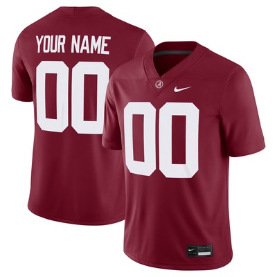Alabama Crimson Tide Nike Custom Football Game Jersey - Crimson