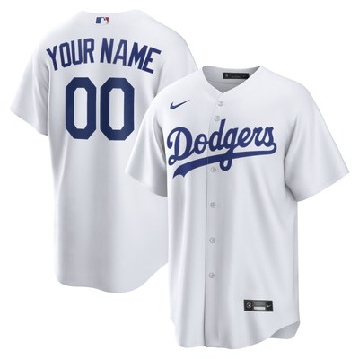 Los Angeles Dodgers Nike Home Replica Custom Jersey - White