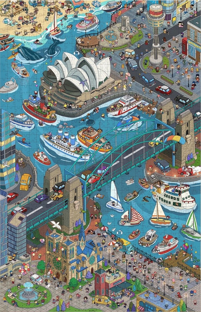  Around the World City Adventure Puzzle-Choose your favorite city