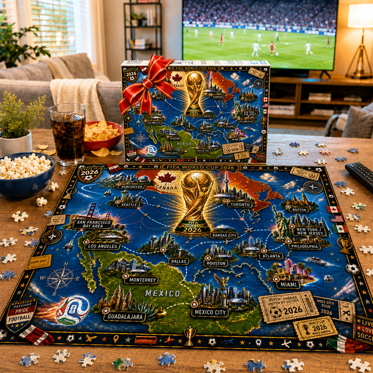 2026 World Cup 48-Team Lineup Collector's Puzzle – 500/1000 Pieces