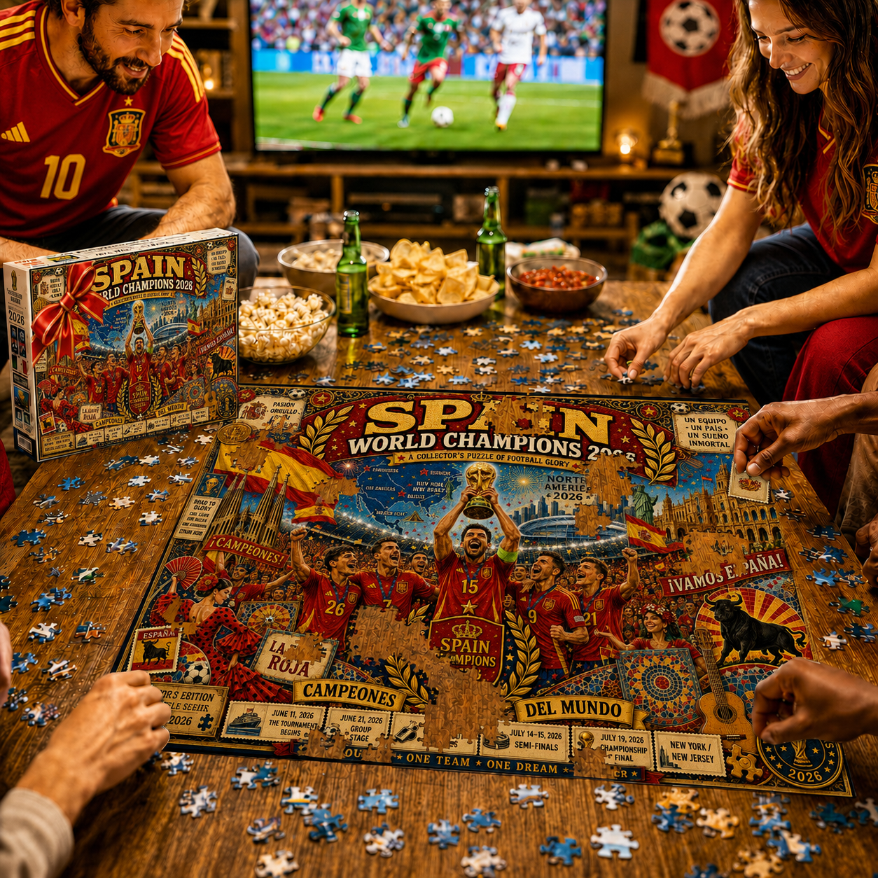 Spain 2026 World Champions Collector’s Puzzle- 500/1000 Piece Jigsaw Puzzle