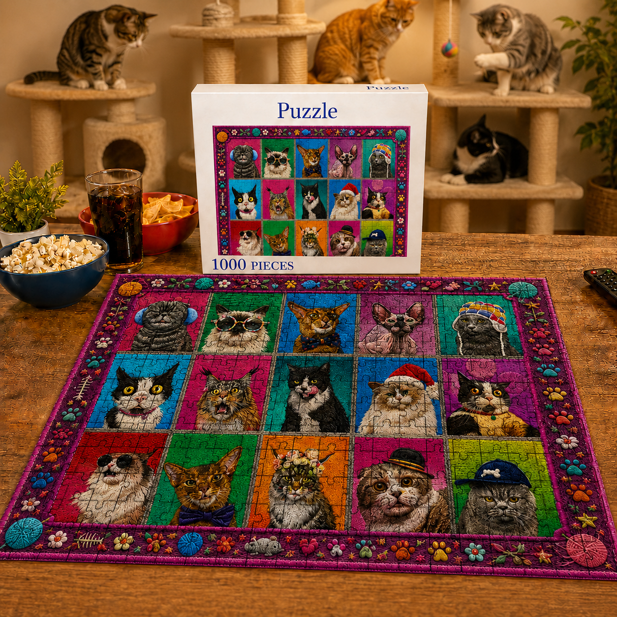 Cat Portraits-A Purr-fect Puzzle Made for Cat Lovers 🐱