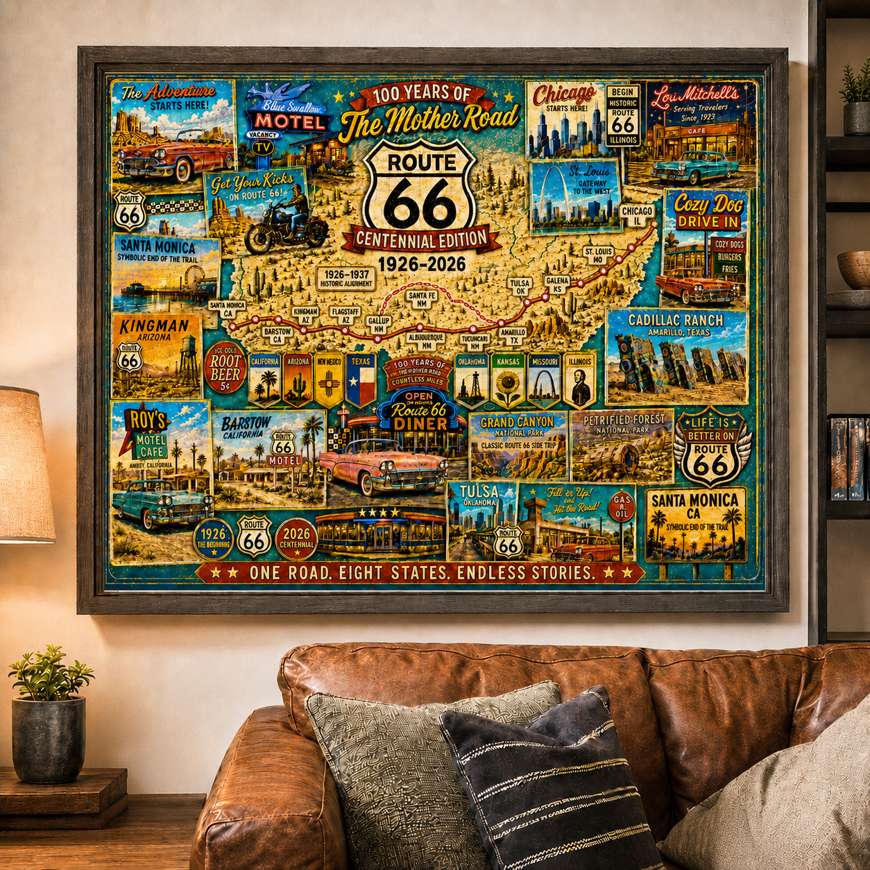 Route 66 Centennial Collector’s Puzzle 100 Years of the Mother Road — 1926–2026