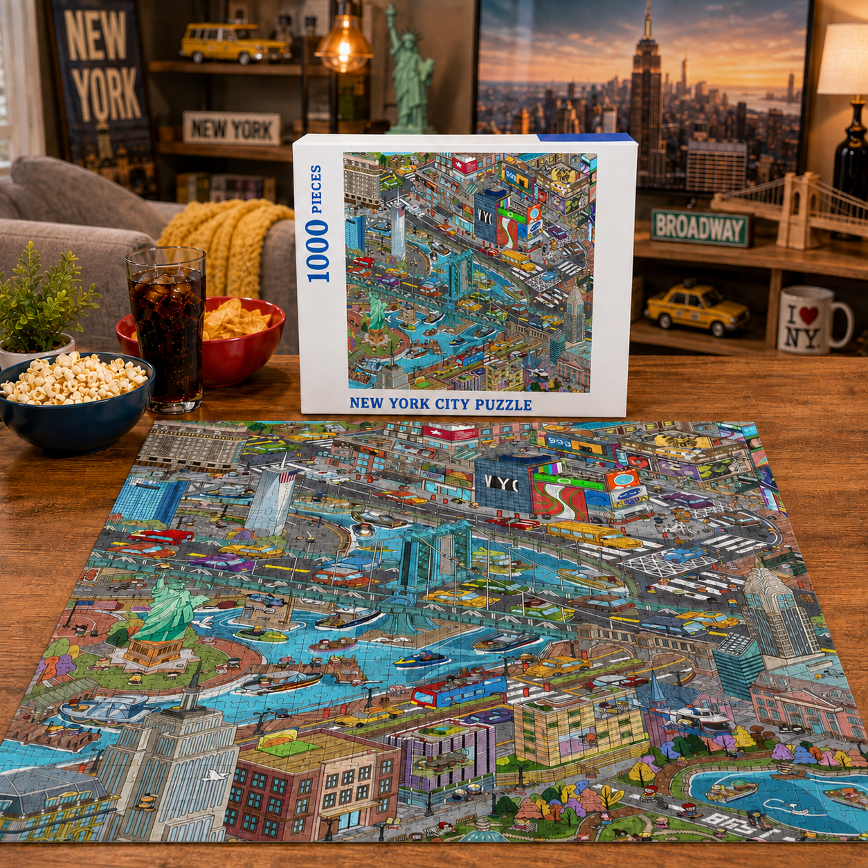  Around the World City Adventure Puzzle-Choose your favorite city