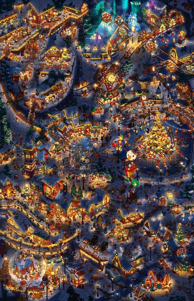 Cozy Village Holiday Nights Puzzle – Spirit’s Eve & Christmas Eve
