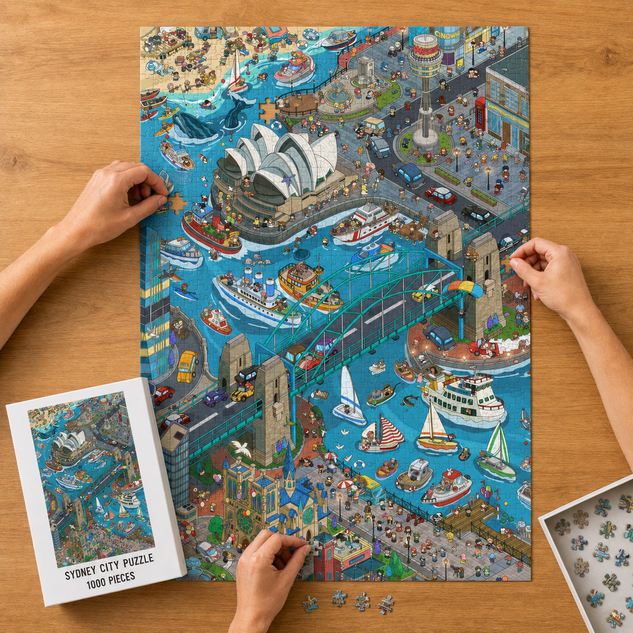  Around the World City Adventure Puzzle-Choose your favorite city