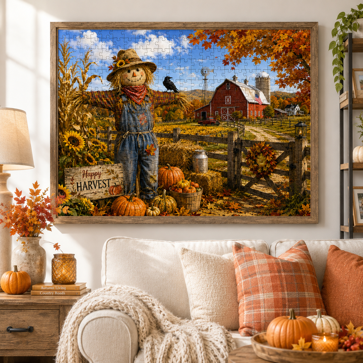 Autumn Harvest Memories Puzzle – 1000 Piece Fall Farm Jigsaw 