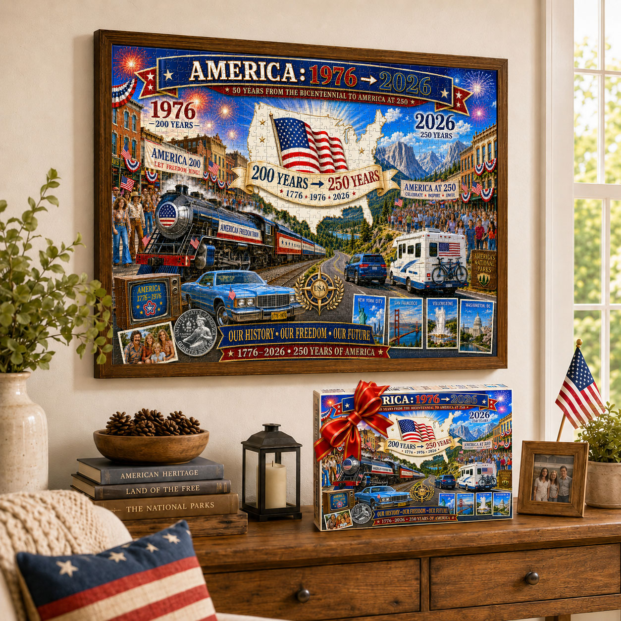 America: 1976 → 2026 – 250th Anniversary Collector’s Puzzle
