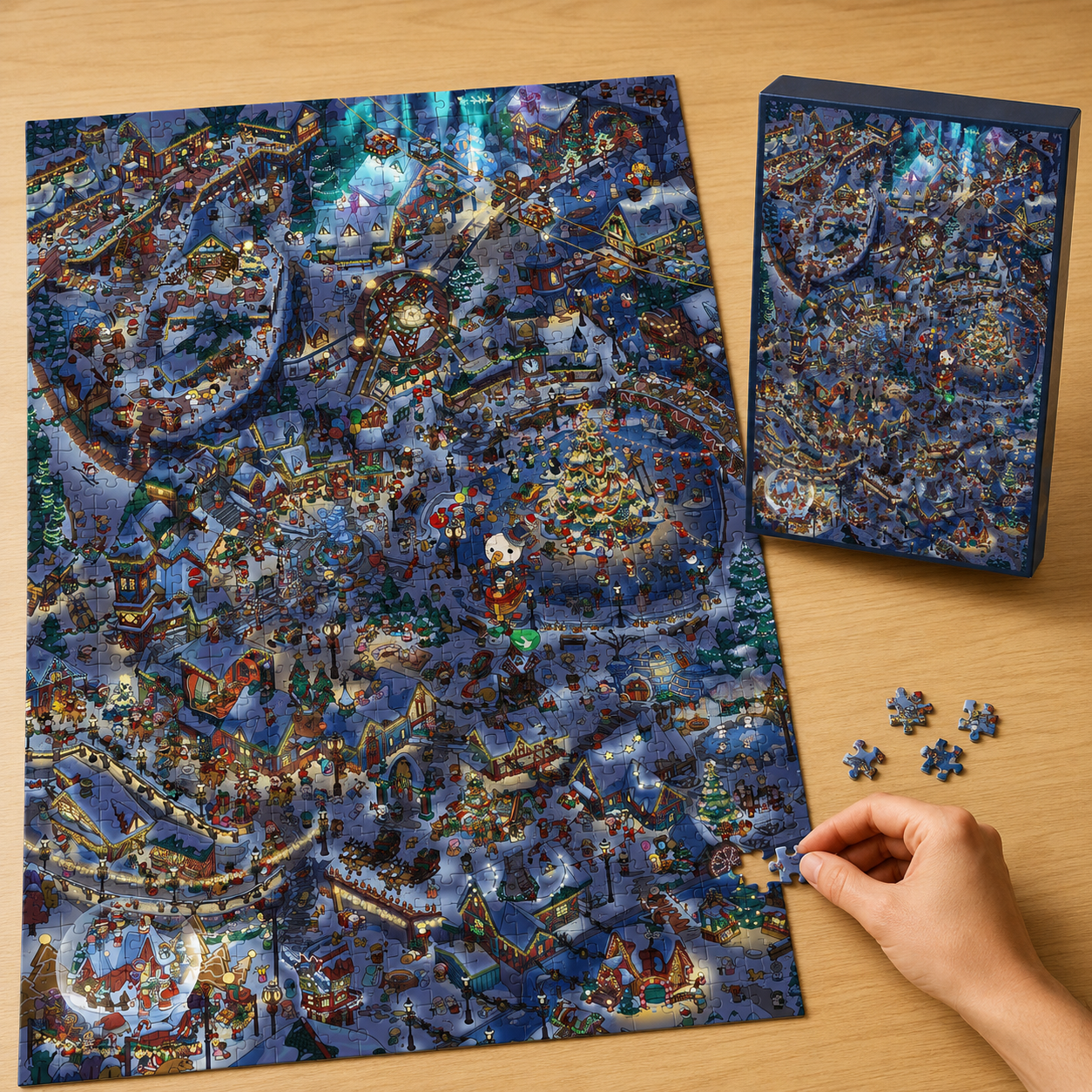 Cozy Village Holiday Nights Puzzle – Spirit’s Eve & Christmas Eve