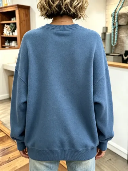 CLEARANCE SALE🔥 Cozy Relaxed Pleated Oversized Sweatshirt-halonarra