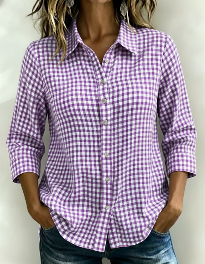 New Arrivals🔥Women's Gingham Check Button-Down Shirt