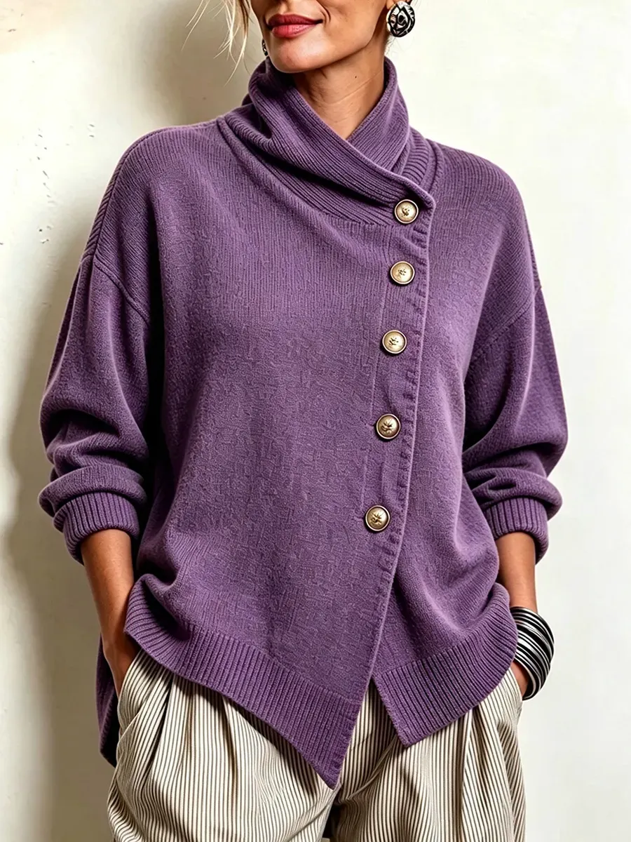 New Arrivals🔥 Cozy Asymmetrical Sweater-simplysoftwear