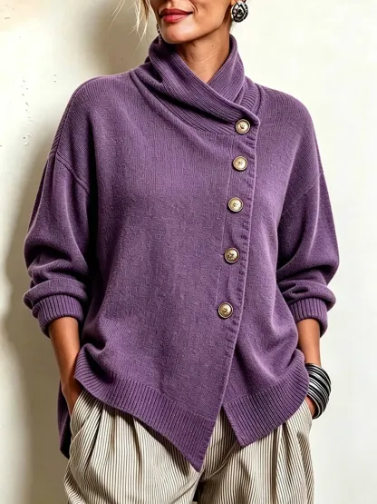 New Arrivals🔥 Cozy Asymmetrical Sweater-simplysoftwear