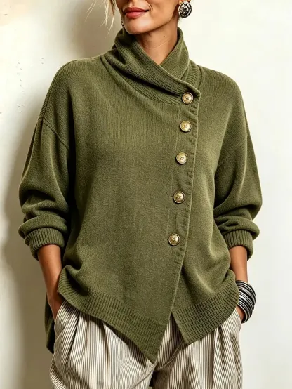 New Arrivals🔥 Cozy Asymmetrical Sweater-simplysoftwear