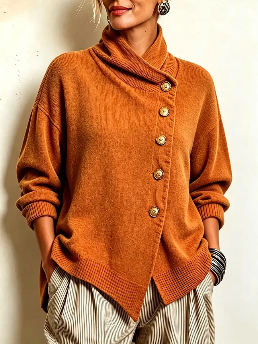 New Arrivals🔥 Cozy Asymmetrical Sweater-simplysoftwear