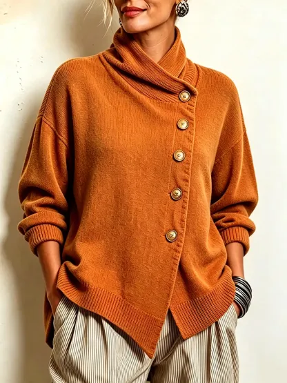 New Arrivals🔥 Cozy Asymmetrical Sweater-simplysoftwear
