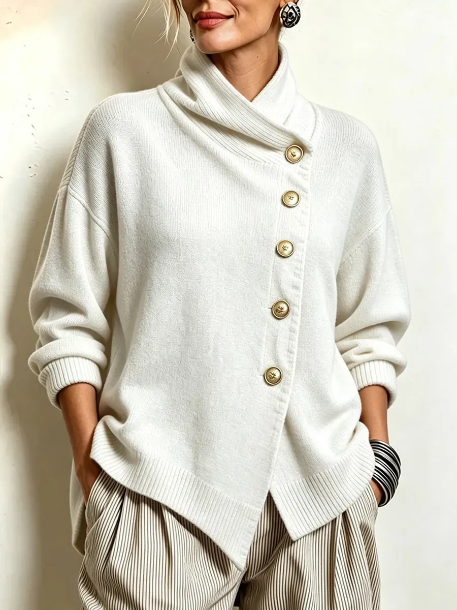New Arrivals🔥 Cozy Asymmetrical Sweater-simplysoftwear