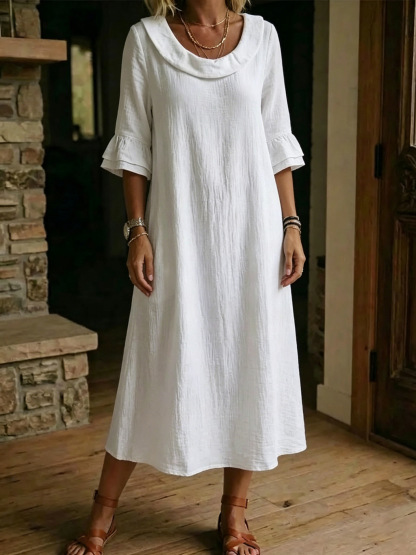 New Arrivals🔥Women's Neck Ruffle Casual Dress