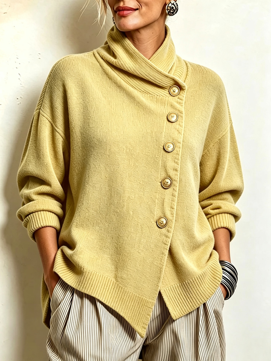 New Arrivals🔥 Cozy Asymmetrical Sweater-simplysoftwear