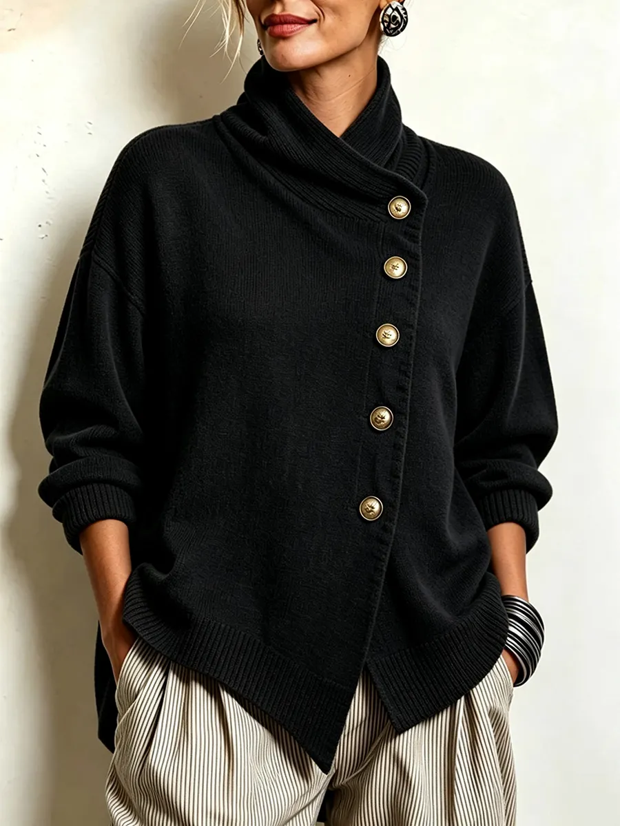 New Arrivals🔥 Cozy Asymmetrical Sweater-simplysoftwear