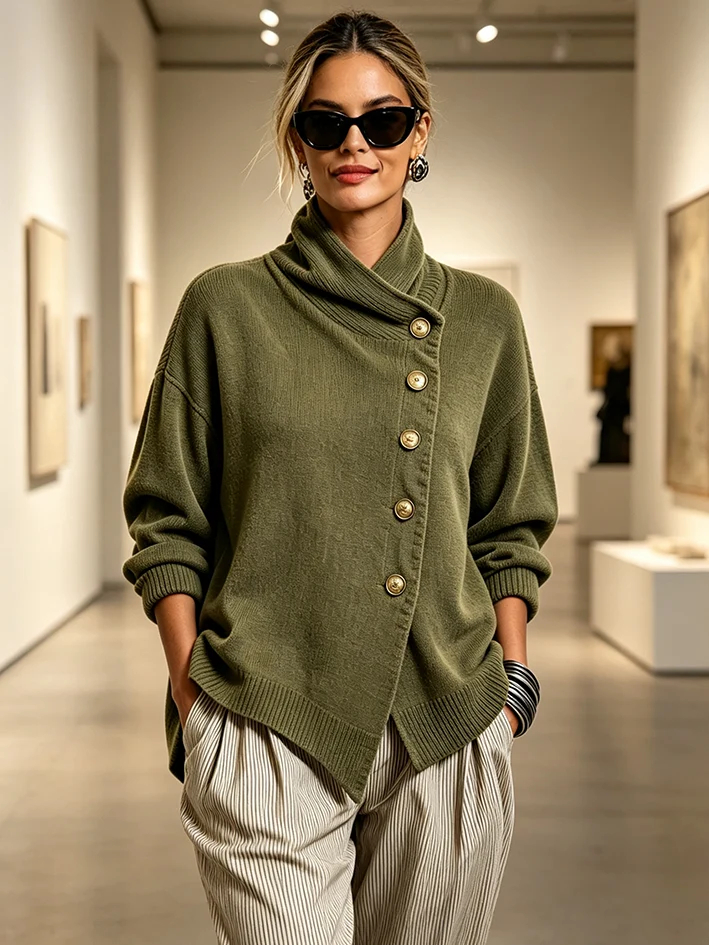 New Arrivals🔥 Cozy Asymmetrical Sweater-simplysoftwear