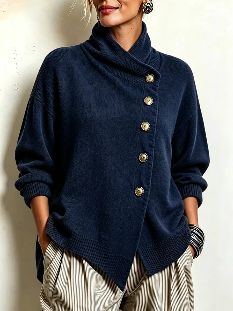 New Arrivals🔥 Cozy Asymmetrical Sweater-simplysoftwear