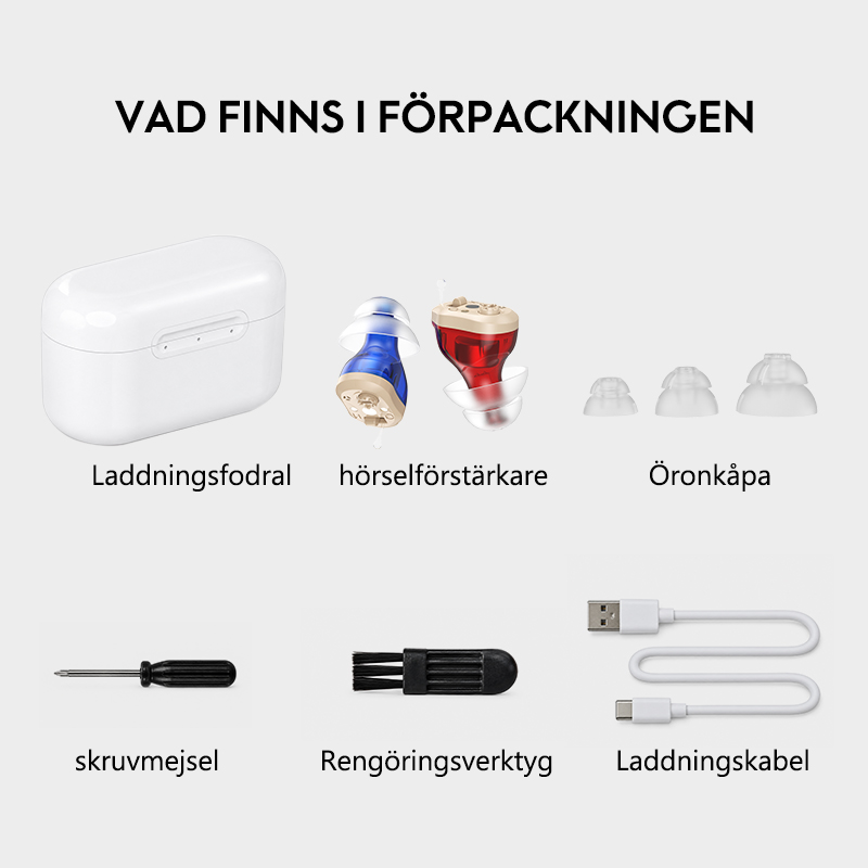 Audelvia CIC Hörselförstärkare