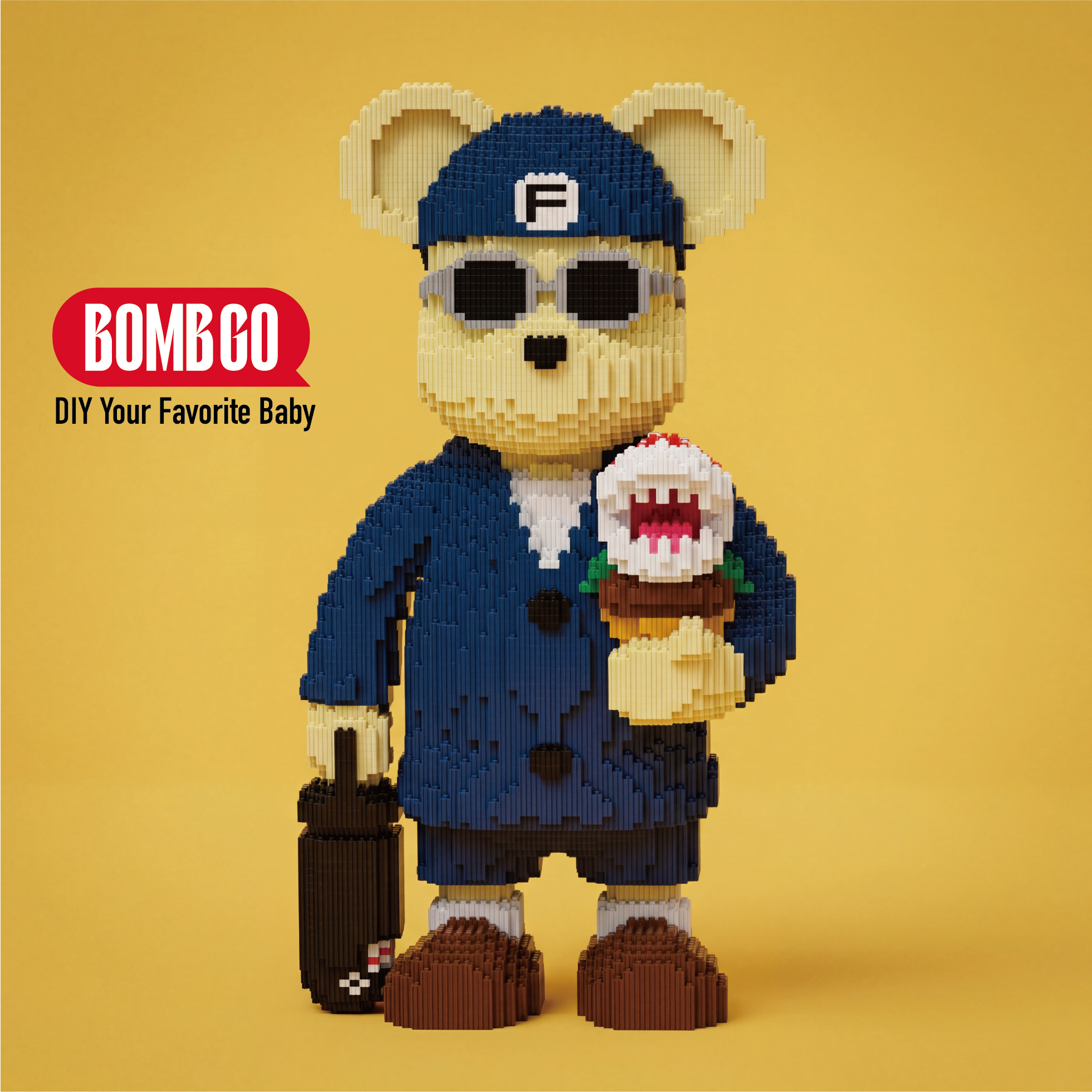 BOMBGO Killer Bear Micro Building Blocks Set -BG2006- 18473 PCS 3D Puzzle DIY Toy Collectible Gift