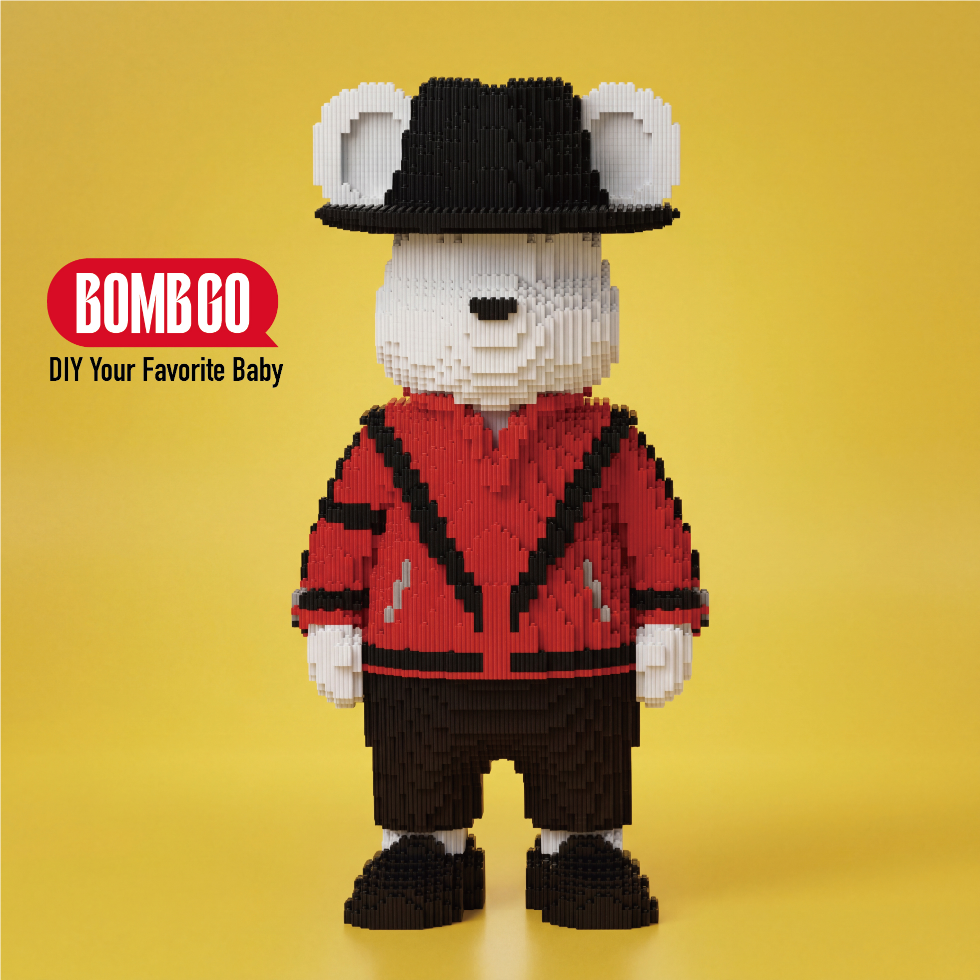BOMBGO MJ Overalls Bear Micro Building Blocks Set -BG2013- 17969 PCS 3D Puzzle DIY Toy Collectible Gift