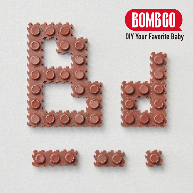 BOMBGO DIY  Interlocking Building Blocks,（ Dark Brown ），Loose 1x1, 1x2, 1x3 Mini Brick Pieces,  1000 Pcs for Pixel Art & MOC Construction