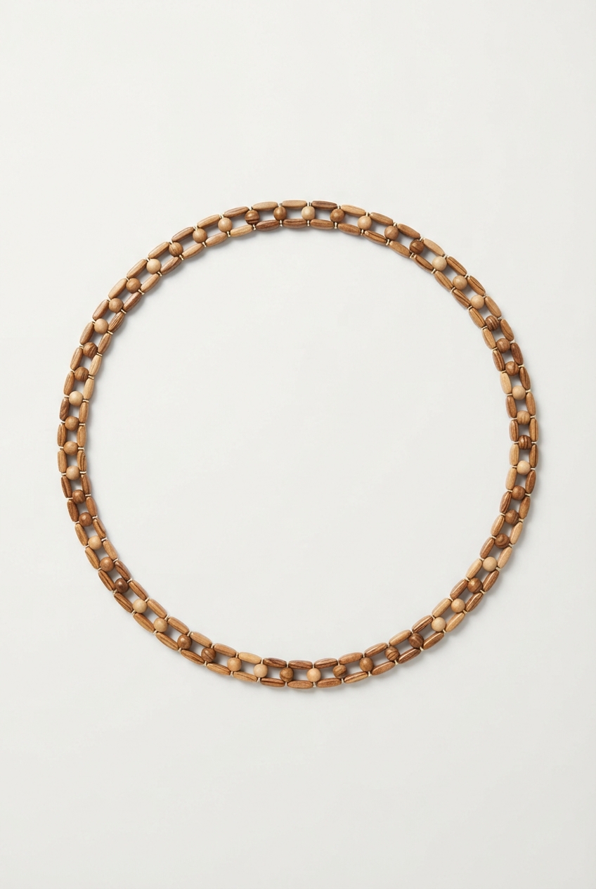 Antique gold boho layered waist chain full product view