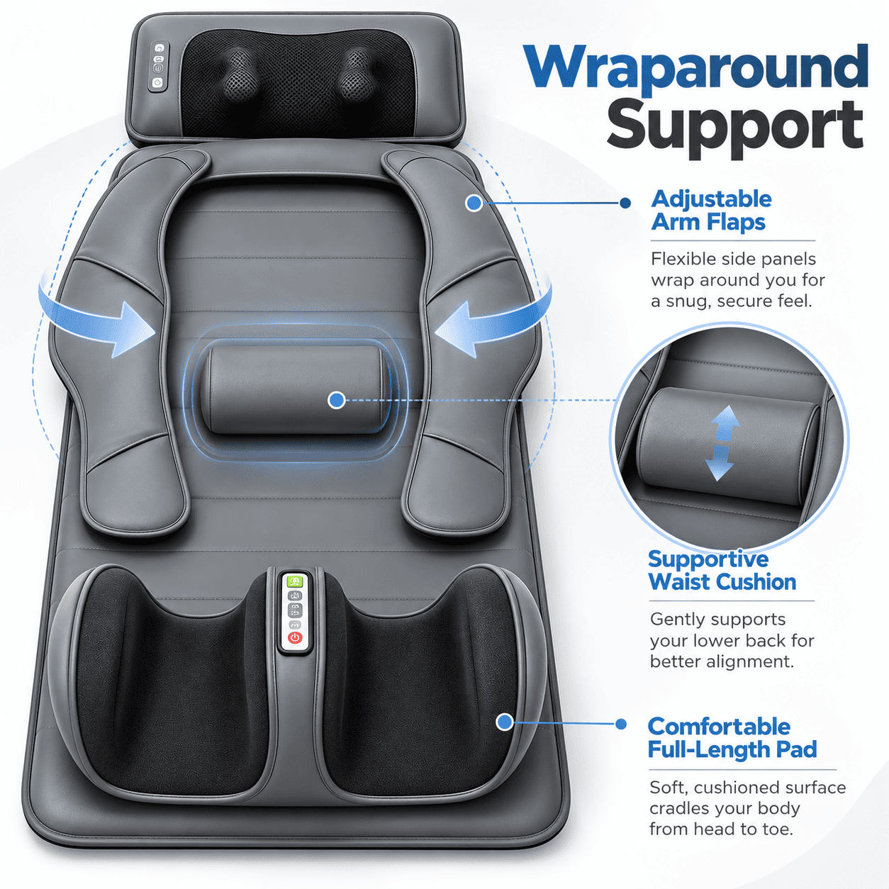 Full-Body Massage Mat — Head-to-Toe Comfort at Home