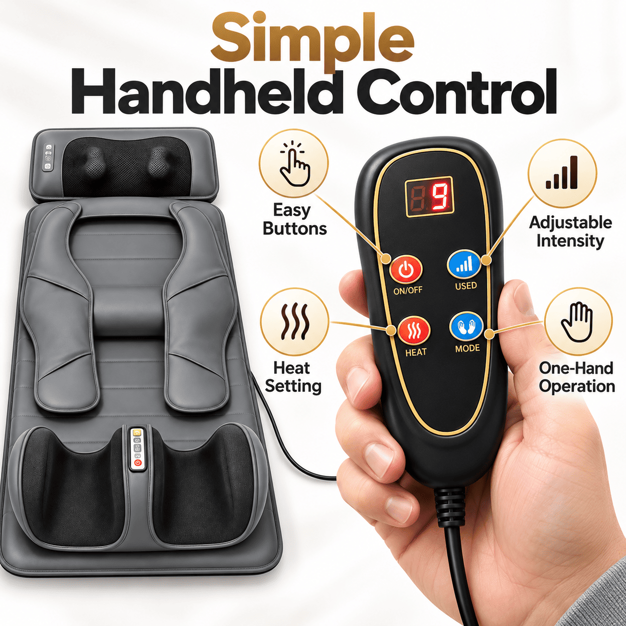 Full-Body Massage Mat — Head-to-Toe Comfort at Home